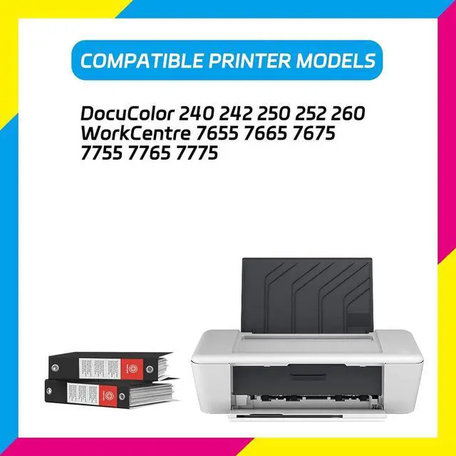 Alt view image 2 of 6 - DC250 Developer Unit Compatible for Xerox DocuColor 240 242 250 252 260 WorkCentre 7655 7665 7675 7755 7765 Printers (1 Pack Magenta)