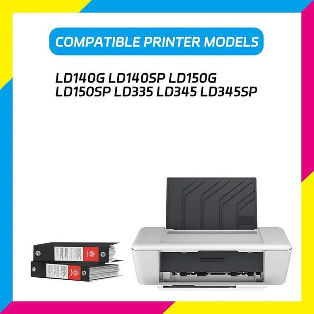 Alt view image 2 of 7 - LD140 Drum Unit Compatible for Lanier LD140G LD140SP LD150G LD150SP LD335 LD345 LD345SP Printers, High Yield 160000 Pages, with Chip High-Definition Printing (2-Pack Black)