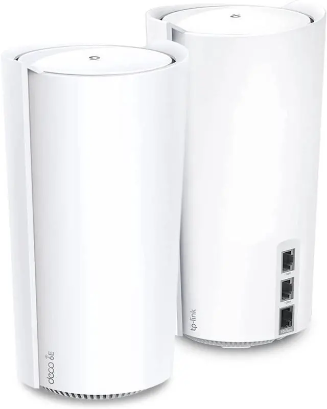 Main image of TP-Link Deco Mesh WiFi AXE11000 Tri-Band WiFi 6E Mesh Network System(Deco XE200) - Replaces Wireless Internet Router and Extender, 10Gbps Ethernet Port, Compatible with Alexa, 2-Pack, White