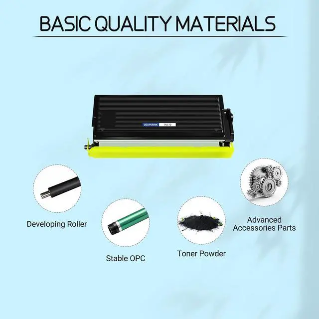 Alt view image 4 of 7 - TN570 Toner Cartridge DR510 Drum Unit Compatible for Brother TN-570 TN540 DR-510 Work with DCP-8040 DCP-8045 HL-5100 HL-5140 HL-5170 MFC-8220 MFC-8840 Printer (4 Toner, 4 Drum)