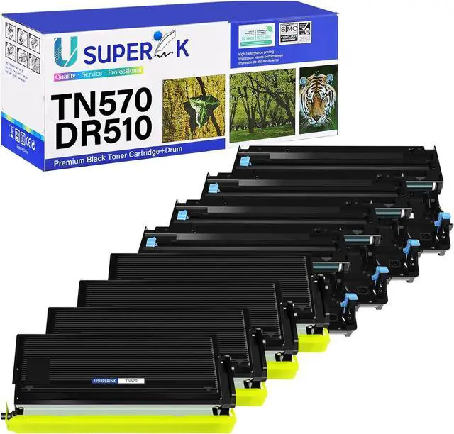 Main image of TN570 Toner Cartridge DR510 Drum Unit Compatible for Brother TN-570 TN540 DR-510 Work with DCP-8040 DCP-8045 HL-5100 HL-5140 HL-5170 MFC-8220 MFC-8840 Printer (4 Toner, 4 Drum)