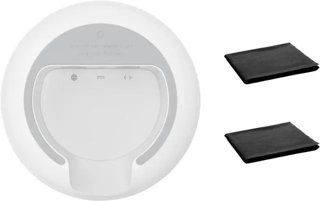 Alt view image 4 of 7 - Google Nest WiFi Mesh Router (AC2200) with 2 Points, Google Assistant Built-in, 3-Pack, Snow  Whole Home Coverage up to 5400 Sq Ft, Multiple 4K Streams, Handles 200 Devices, W/ 2X Microfiber Cloths