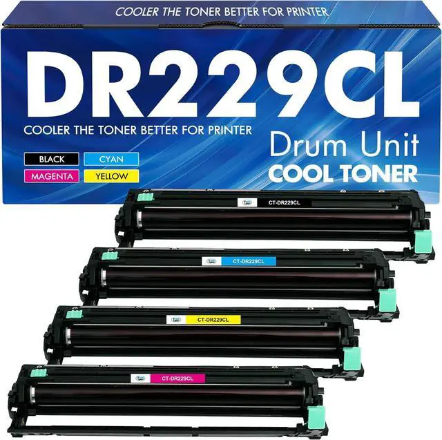 Main image of DR229 DR229CL Drum Unit 4-Pack Compatible Replacement for Brother DR229 DR-229CL for MFC-L3780cdw MFC-L3720cdw HL-L3220cdw HL-L3280cdw HL-L3295cdw DCP-L3560cdw Printer (Black Cyan Magenta Yellow)
