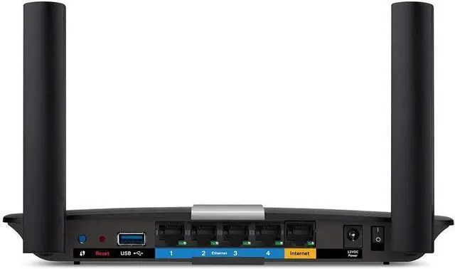 Alt view image 2 of 6 - Linksys EA6350 Dual-Band Wi-Fi Router for Home (AC1200 Fast Wireless Router),Black