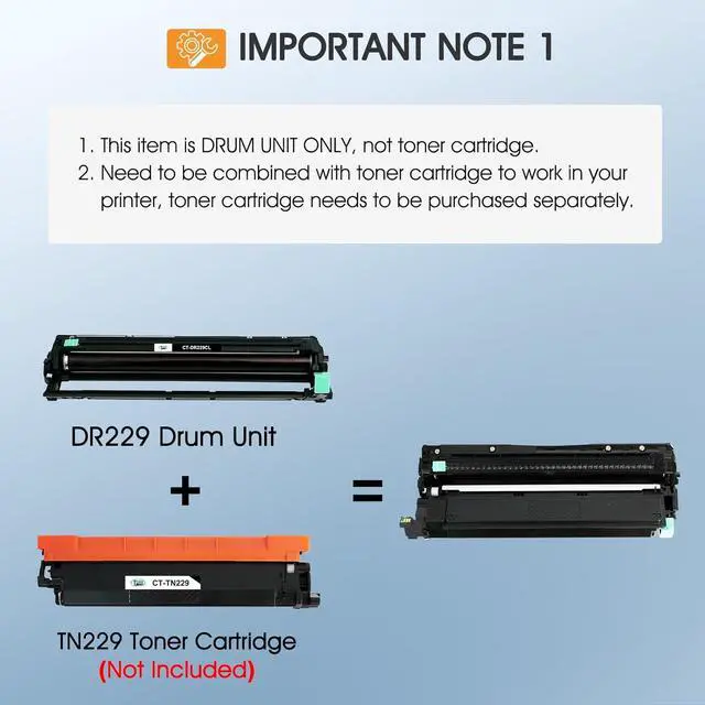 Alt view image 4 of 7 - DR229 DR229CL Drum Unit 4-Pack Compatible Replacement for Brother DR229 DR-229CL for MFC-L3780cdw MFC-L3720cdw HL-L3220cdw HL-L3280cdw HL-L3295cdw DCP-L3560cdw Printer (Black Cyan Magenta Yellow)