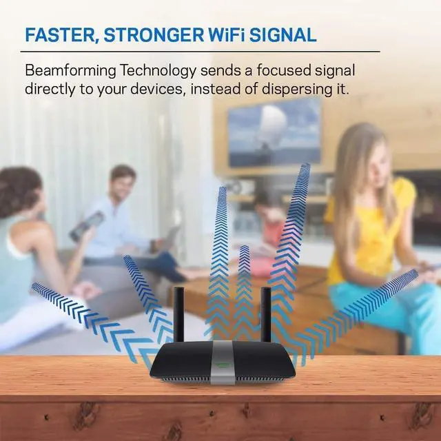 Alt view image 5 of 6 - Linksys EA6350 Dual-Band Wi-Fi Router for Home (AC1200 Fast Wireless Router),Black