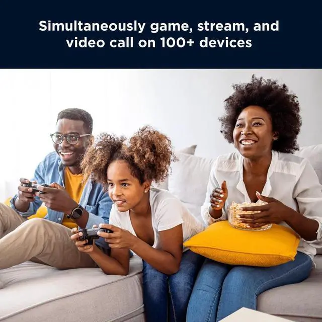 Alt view image 5 of 7 - Motorola MH7603 | WiFi 6 Router + Intelligent Mesh System | 3-Pack | Easy Setup, Security, Adblocking & Parental Controls with The Motosync app | AX1800 WiFi