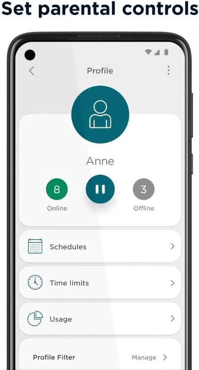 Alt view image 7 of 7 - Motorola MH7603 | WiFi 6 Router + Intelligent Mesh System | 3-Pack | Easy Setup, Security, Adblocking & Parental Controls with The Motosync app | AX1800 WiFi