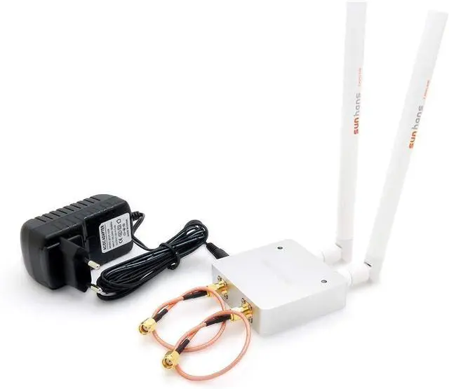Alt view image 3 of 3 - Dual Antenna WiFi Signal Booster 1000mW 2.4 GHz 2T2R / 300Mbps WiFi Signal Amplifier Repeater Extender SH24Gi1000-D2 for Routers, IP Camera, UAV, IP Cameras, RC Equipment