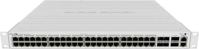 Alt view image 2 of 6 - MikroTik CRS354-48P-4S+2Q+RM Switch has 48 x 1G RJ45 Ports and 4 x 10G SFP+ Ports. 2 x 40G QSFP+ Ports for Extremely Fast Fiber Connections or Linking with Other 40 Gbps Devices