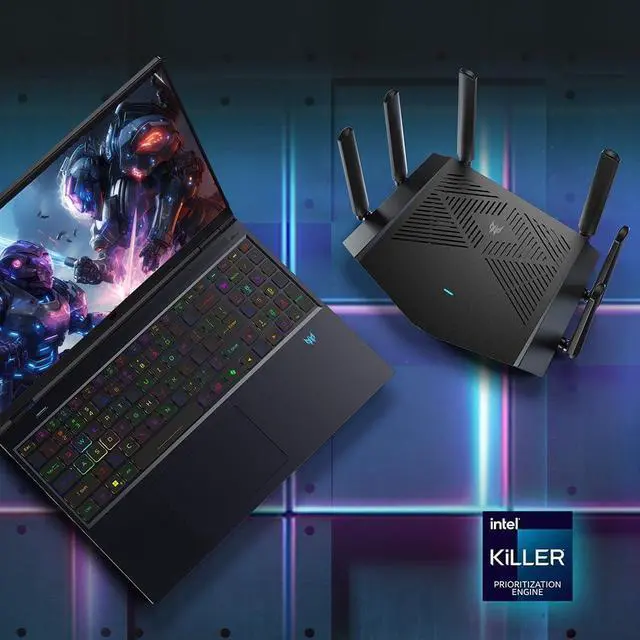 Alt view image 3 of 7 - Predator Connect W6x Wi-Fi 6 AX6000 Gaming Router | Hybrid QoS Compatible with Intel Killer Prioritization Engine | Connect Up to 215 Devices | 2.5Gbps WAN & 4 x 1Gbps LAN | Lifetime Internet Security