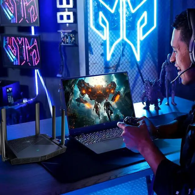 Alt view image 5 of 7 - Predator Connect W6x Wi-Fi 6 AX6000 Gaming Router | Hybrid QoS Compatible with Intel Killer Prioritization Engine | Connect Up to 215 Devices | 2.5Gbps WAN & 4 x 1Gbps LAN | Lifetime Internet Security