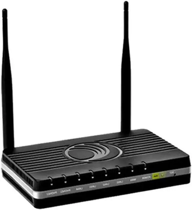 Main image of cnPilot Home & Business R200P 802.11n 300 Mbps Wi-Fi WLAN Router with Analog Telephone Adapter (ATA) VoIP Gateway, 4 port Network Switch, PoE for PMP450, ePMP SMs and 2 phone ports, RoW. No power cord