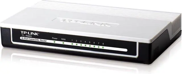 Alt view image 3 of 5 - TP-LINK TL-R860 Advanced 8-Port Cable/DSL Router, 1 WAN Port, 8 LAN Ports