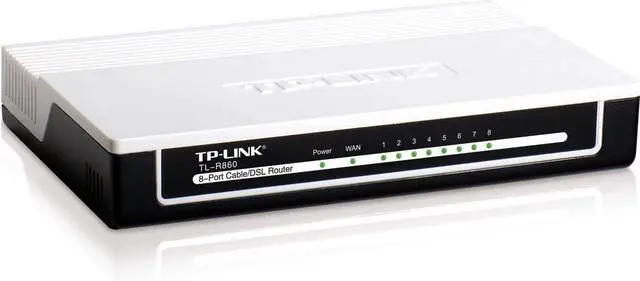 Alt view image 2 of 5 - TP-LINK TL-R860 Advanced 8-Port Cable/DSL Router, 1 WAN Port, 8 LAN Ports