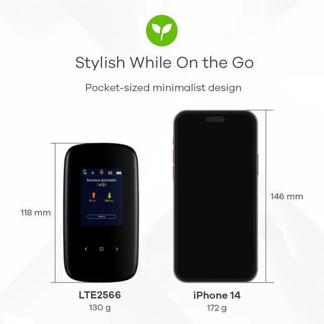 Alt view image 3 of 6 - Zyxel LTE2566-M634 wireless router Dual-band (2.4 GHz / 5 GHz) 4G Black