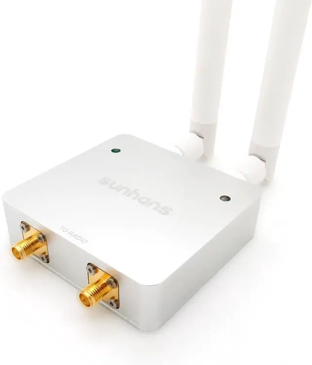 Alt view image 3 of 3 - 1000mW 30dBm 5.8 GHz SH58Gi1000D2 Dual Antenna IEEE 802.11a/n, 2Tx2R WiFi Signal Booster Monitor Wireless Signal Amplifier for Router, Access Points, IP Camera