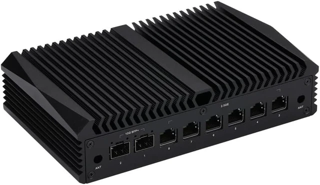 Alt view image 3 of 6 - Qotom Q31073UE 8 LAN Ports Firewall Appliance, Core i7, 4GB RAM 128GB SSD