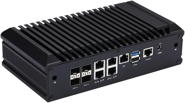 Alt view image 3 of 5 - Qotom Q20342G9-S20 Mini PC 12 Cores Intel Atom C3808 5X 2.5G LAN 4X SFP+ AES-NI Computer (NO RAM, NO SSD)