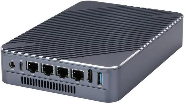 Alt view image 6 of 7 - Micro Firewall Router K6305 Celeron 6305 Dual Core 1.8 GHz, Barebones No Ram No SSD WiFi, 4xI226-V 2.5 Gigabit LAN, AES-NI, Create a NAS, Office Small PC Home Server Network Gateway