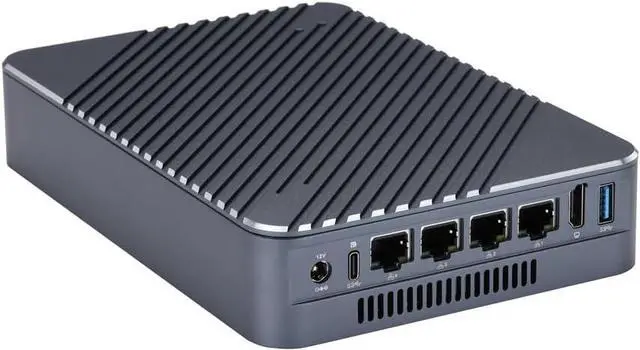 Alt view image 3 of 7 - Micro Firewall Router K6305 Celeron 6305 Dual Core 1.8 GHz, Barebones No Ram No SSD WiFi, 4xI226-V 2.5 Gigabit LAN, AES-NI, Create a NAS, Office Small PC Home Server Network Gateway
