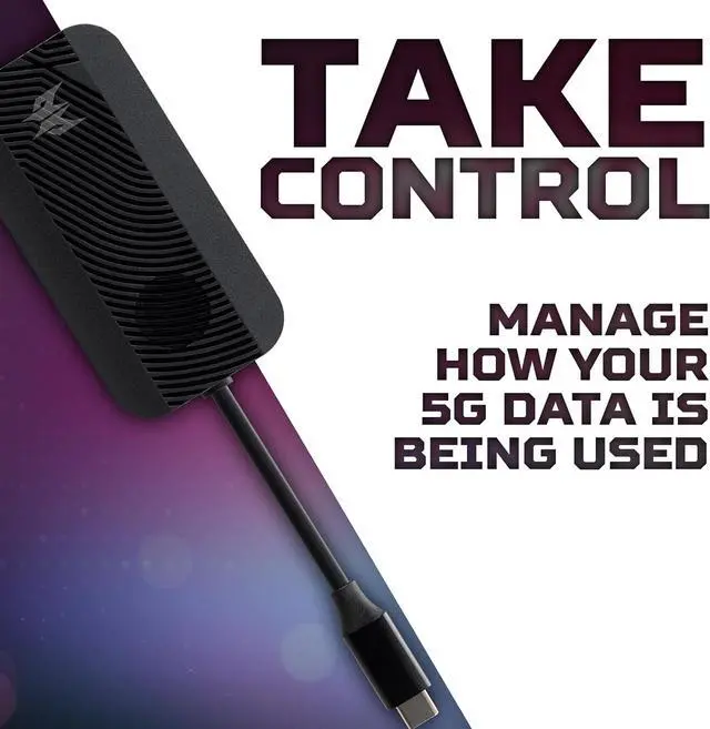 Alt view image 3 of 6 - Predator Connect D5 5G Dongle (USB-C, Dual-Connectivity 5G NR and LTE, up to 2.7Gbps)