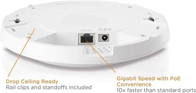 Alt view image 3 of 7 - Comtrend 400Mw High Power AC1200 Poe Ceiling Mount Access Point WAP-EN1200C