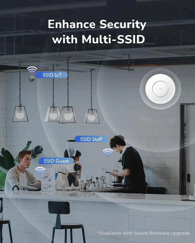 Alt view image 7 of 7 - Cudy BE11000 Tri-Band Wi-Fi 7 Wireless Access Point, 1 x 10GB SFP+ Port, 2.5G PoE-in, Cudy APP Control and Mesh, PoE/DC Powered, AP11000