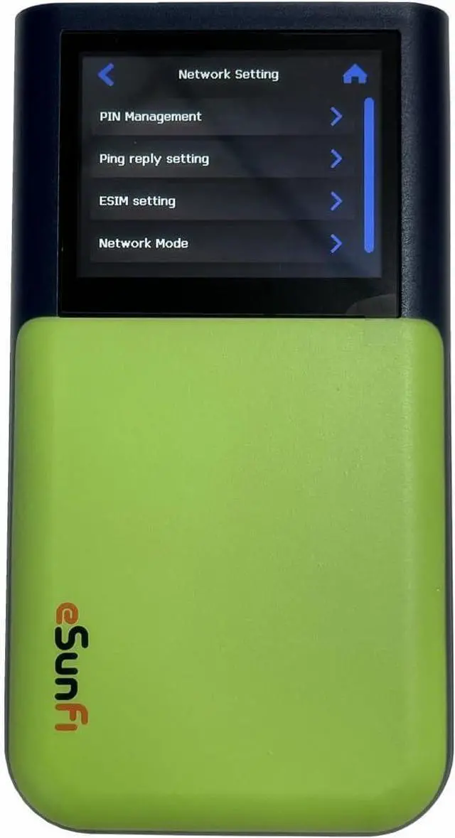 Alt view image 3 of 6 - eSunFi SHFiEL62 5G eSim Mobile Hotspot Router Portable WiFi Router, with Sim Card Slot, up to 32 WiFi terminals, 2.4 inch Touch Panel, WiFi6, for Home/Business/Travel (NA Version)