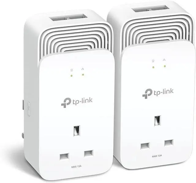 Alt view image 3 of 7 - TP-Link PG2400P KIT V1 - Powerline adapter kit - GigE, G.hn - wall-pluggable