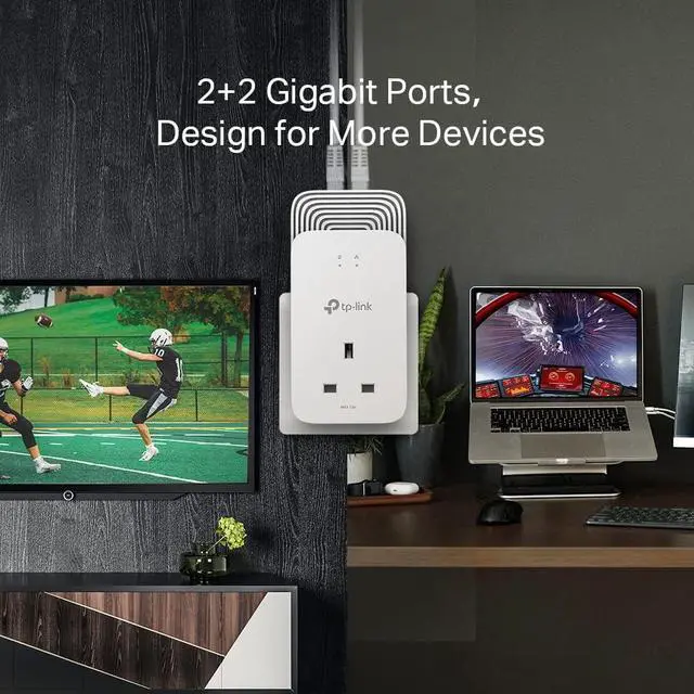 Alt view image 4 of 7 - TP-Link PG2400P KIT V1 - Powerline adapter kit - GigE, G.hn - wall-pluggable