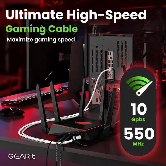 Alt view image 7 of 7 - GEARit Cat6 Outdoor Ethernet Cable (100ft) 23AWG Pure Copper, FTP, LLDPE, Waterproof, Direct Burial, In-Ground, UV Resistant, POE, Network, LAN, Internet, Cat 6, Cat6 Cable - 100 Feet