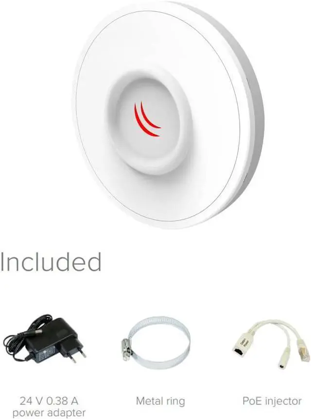 Alt view image 7 of 7 - MikroTik DISC Lite5 21dBi 5GHz Antenna CPE 600Mhz CPU, 64MB RAM