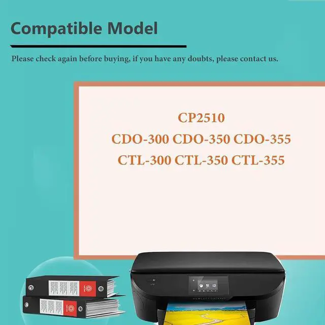 Alt view image 3 of 7 - Developer Unit Compatible for Pantum CP2510 CDO-300 350 355 CTL-300 350 355 Printer,Developer Assembly Black