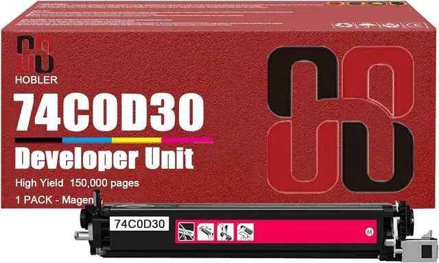 Main image of CS720 Developer Units Compatible for Lexmark 74C0D10 74C0D20 74C0D30 74C0D40 Developer Units Work for Lexmark C4150 CS720 CS725 CX725 XC4140 XC4150 Printers 1 Magenta Pack