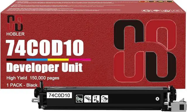 Main image of CS720 Developer Units Compatible for Lexmark 74C0D10 74C0D20 74C0D30 74C0D40 Developer Units Work for Lexmark C4150 CS720 CS725 CX725 XC4140 XC4150 Printers 1 Black Pack