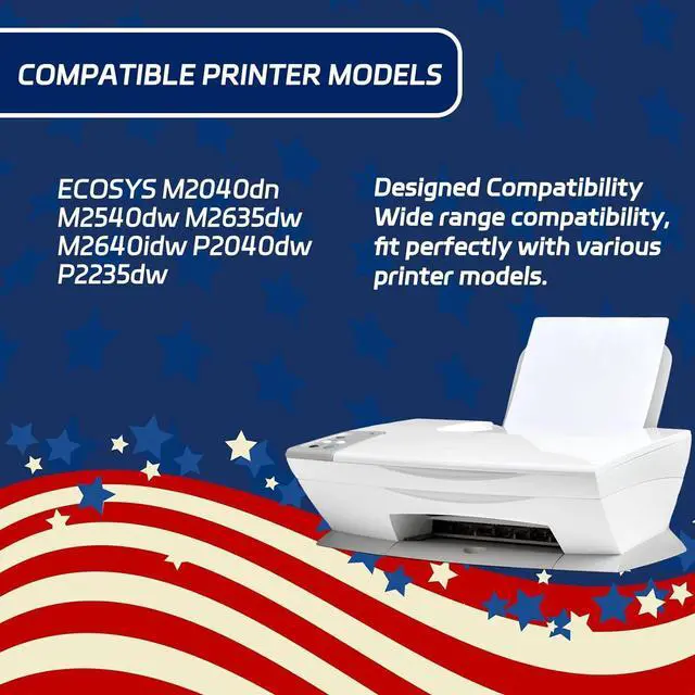 Alt view image 2 of 7 - ALLC Compatible for Kyocera DV-1152 Developer Unit Work for Kyocera ECOSYS M2040dn M2540dw M2635dw M2640idw P2040dw P2235dw Printers, with Chip, High Yield 100000 Pages, Clear Printing (2-Pack Black)