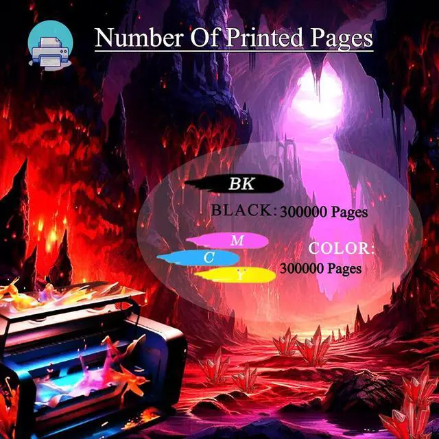 Alt view image 3 of 7 - High Yield GPR-30 Developer Unit Compatible for Canon imageRUNNER Advance C5045 C5051 C5250 C5255 Printers, 300000 Pages with Chip (Yellow)