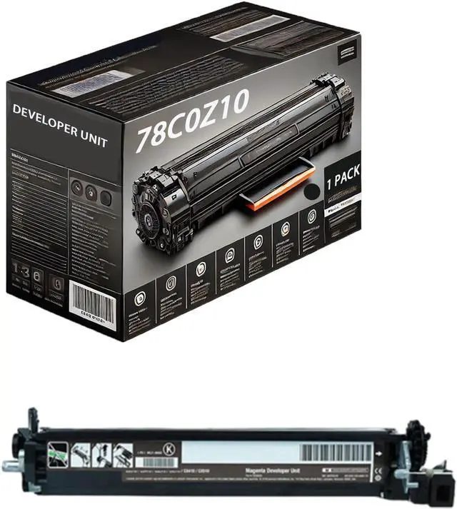 Main image of 78C0Z10 78C0Z10 78C0Z10 78C0Z10 Developer Unit Compatible for Lexmark CS321 CS421 CS521 C5621 CX321 CX421 CX521 CX522 CX621 CX622 Printers, Includes Chip, High Yield 20000 Pages (Black)