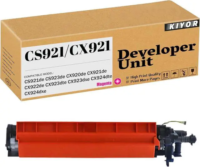 Main image of Compatible for Lexmark 41X1598 41X1595 41X1596 41X1597 Developer Unit Replacement for CS921 CS923 CX920 CX921 CX922 CX923 CX924 Printer (1Magenta)