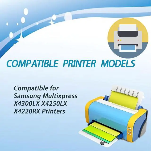 Alt view image 2 of 7 - JC96-11611A JC96-11610A JC96-11609A JC96-11608A Developer Unit Compatible for Samsung Multixpress X4300LX X4250LX X4220RX Printers, Includes Chip, High Yield 130000 Pages (Black)