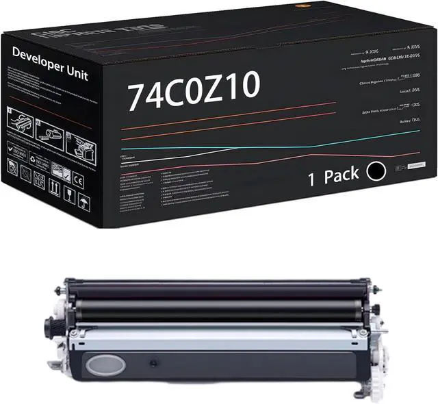 Main image of 74C0Z10 Developer Unit Compatible for Lexmark C4150 CS720de CS720dte CS725de CS725dte CX725de CX725dhe CX725dthe Printers (1 Pack Black)