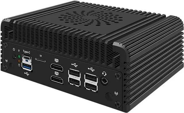 Alt view image 4 of 7 - CWWK Mini PC N100 Firewall Hardware 2 x 10GbE SFP+, 2 x i226V 2.5GbE LAN OPNsense Appliance,AES-NI, 2HD, TypeC, TF Card Slot, M.2 WiFi Slot,16GB RAM 128GB SSD