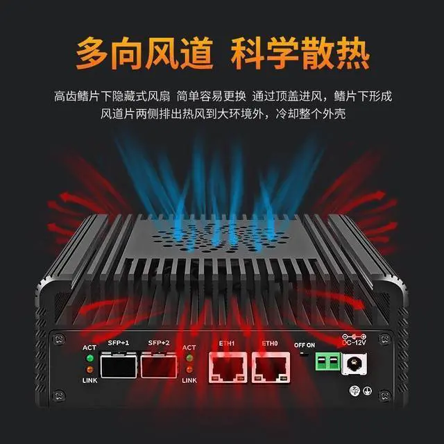 Alt view image 7 of 7 - CWWK Mini PC N100 Firewall Hardware 2 x 10GbE SFP+, 2 x i226V 2.5GbE LAN OPNsense Appliance,AES-NI, 2HD, TypeC, TF Card Slot, M.2 WiFi Slot,16GB RAM 128GB SSD