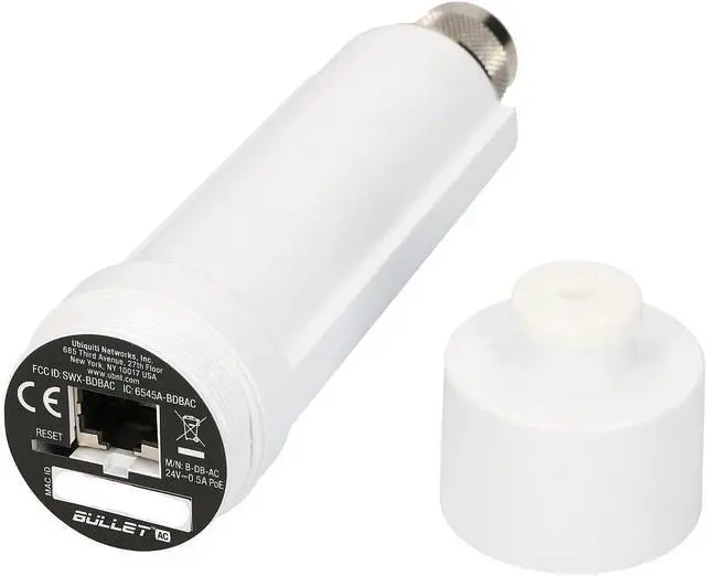Alt view image 3 of 5 - Bullet ac B-DB-AC-US Dual-Band 2.4/5GHz Integrated Radio Outdoor Wireless Access Point (2 Pack)