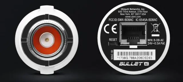Alt view image 5 of 5 - Bullet ac B-DB-AC-US Dual-Band 2.4/5GHz Integrated Radio Outdoor Wireless Access Point (2 Pack)