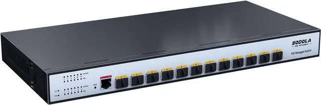 Main image of 12 Port 10G SFP+ Smart Switch| L2/L3+ Smart Managed | DoS Attack Prevention | IPv6 | Static Routing | L2/L3QoS, IGMP & LAG | Limited Lifetime Protection Managed Ethernet Switch
