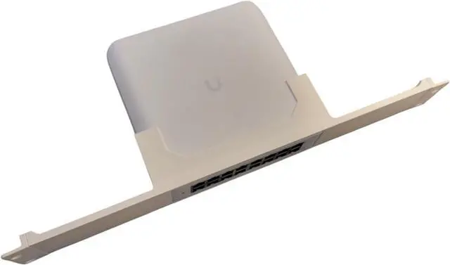 Alt view image 2 of 4 - 19-Inch 1.5U Network Rack Mount for Ubiquiti USW-Lite-16-POE Switch, Open Design, Rack Ear Mount (Black)