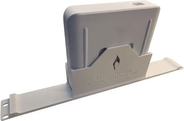 Alt view image 3 of 4 - 19-Inch 1.5U Network Rack Mount for Ubiquiti USW-Lite-16-POE Switch, Open Design, Rack Ear Mount (Black)