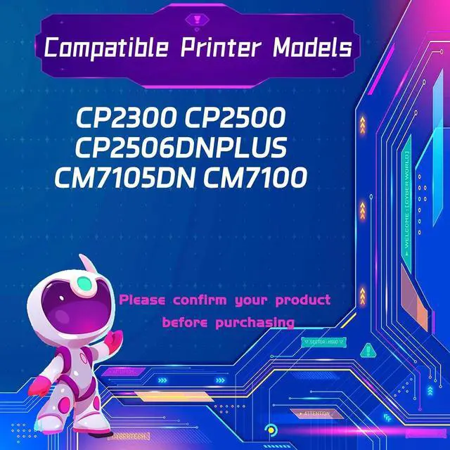Alt view image 2 of 7 - CDO-300 Developer Unit is Compatible for Pantum CP2300 CP2500 CP2506DNPLUS CM7105DN CM7100 Printers, High Yield 30000 Pages, with Chip for Long-Lasting Durability (4-Pack BK/C/M/Y)